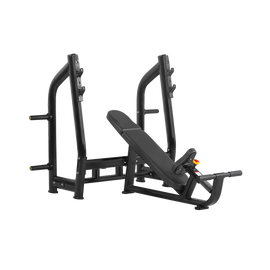 Скамья для жима с положительным наклоном (ЧЕРНЫЙ) BRONZE GYM H-025, фото 