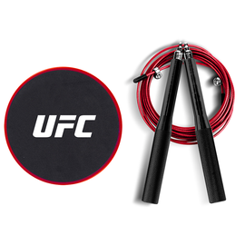 Набор для тренировки ног UFC (Скоростная скакалка и Слайдеры), фото 