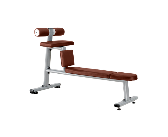 Скамья для скручиваний горизонтальная (КОРИЧНЕВЫЙ) BRONZE GYM J-035, фото 