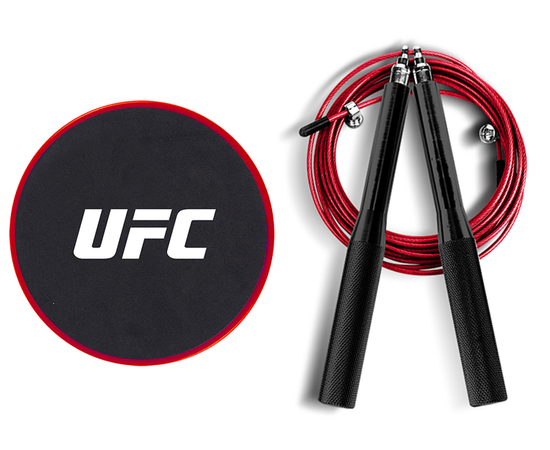 Набор для тренировки ног UFC (Скоростная скакалка и Слайдеры), фото 