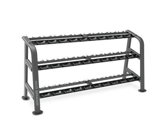 Стойка для гантелей (15 пар) BRONZE GYM BR-1027, фото 